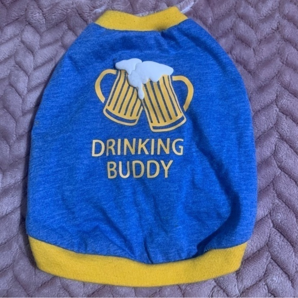 Drinking buddy dog  shirt